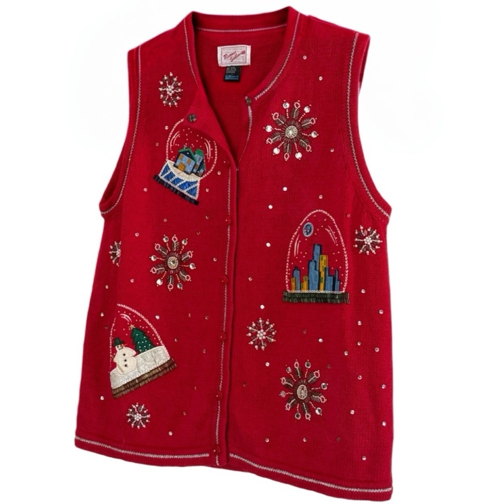 [Vintage] Womems Plus Size Christmas Vest